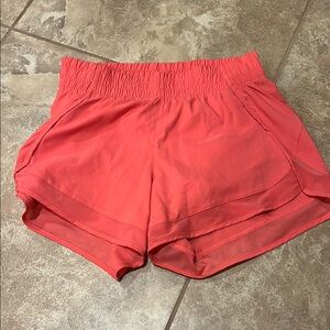 Coral Athleta Shorts